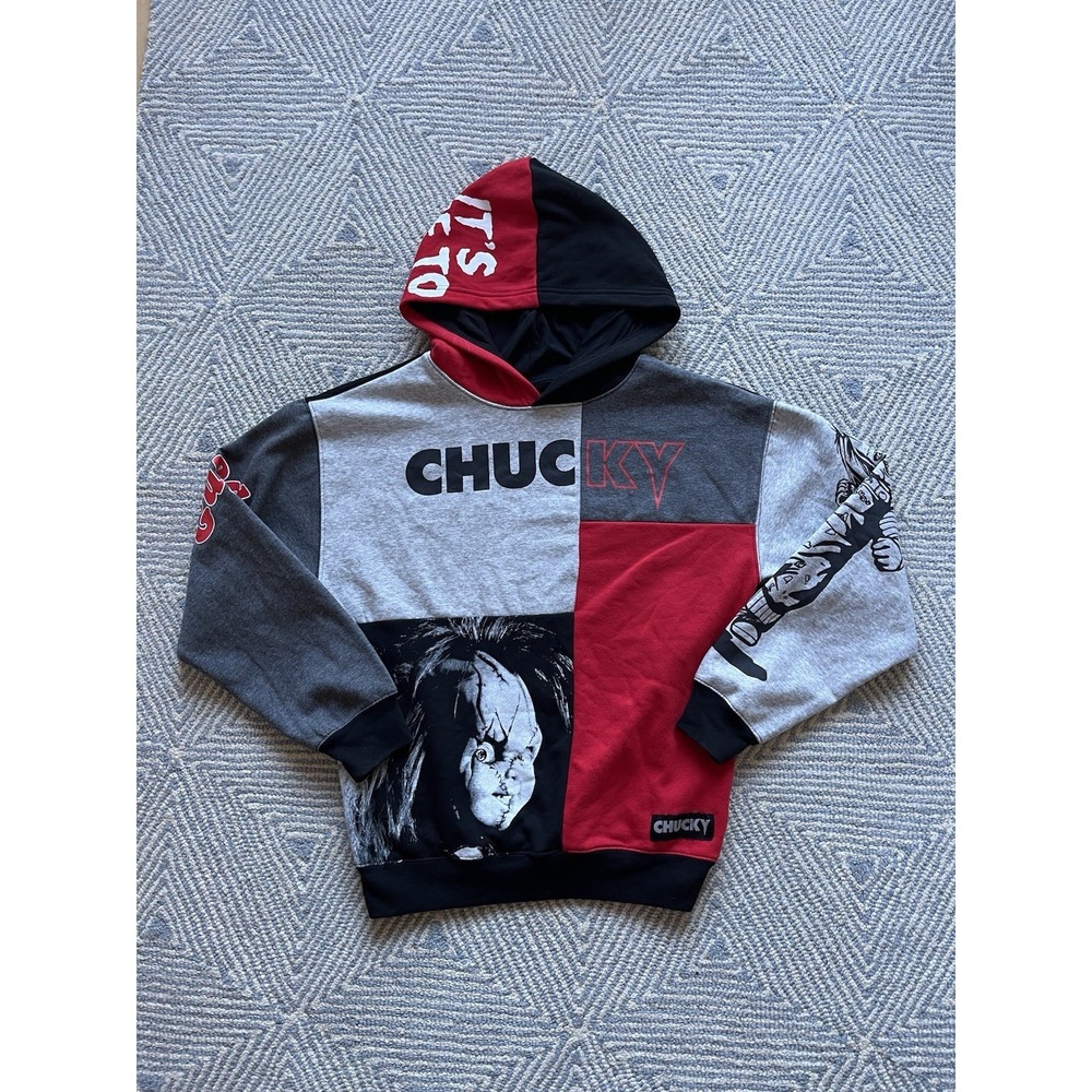 Chucky Graphic Panel Hooded‎ Sweatshirt - Multicolor - Small (34-36)